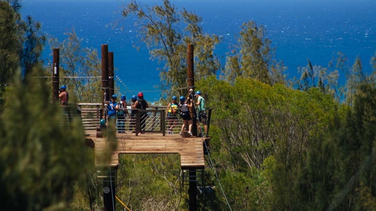 a view of a park bench overlooking a river