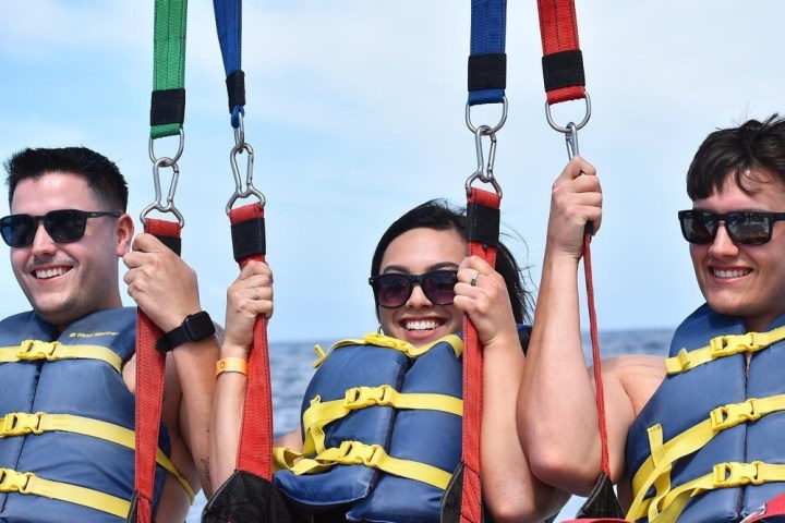 a group of people posing for the camera