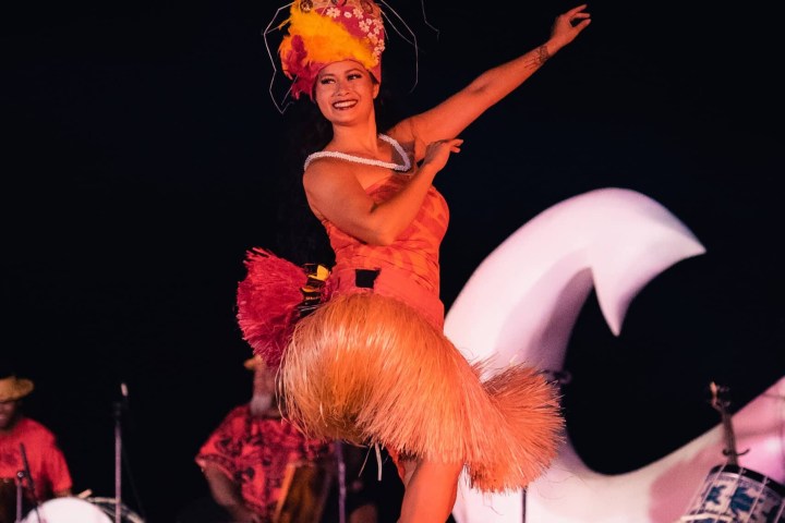 a man doing a trick on a stage