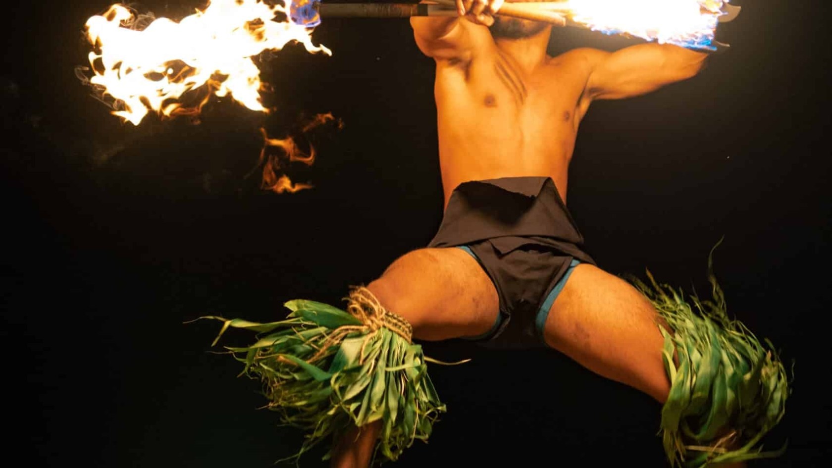 a person that is on fire