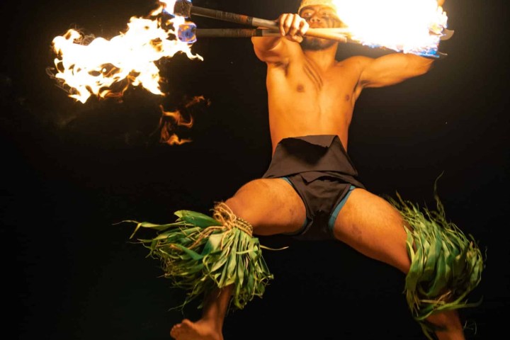 a person that is on fire