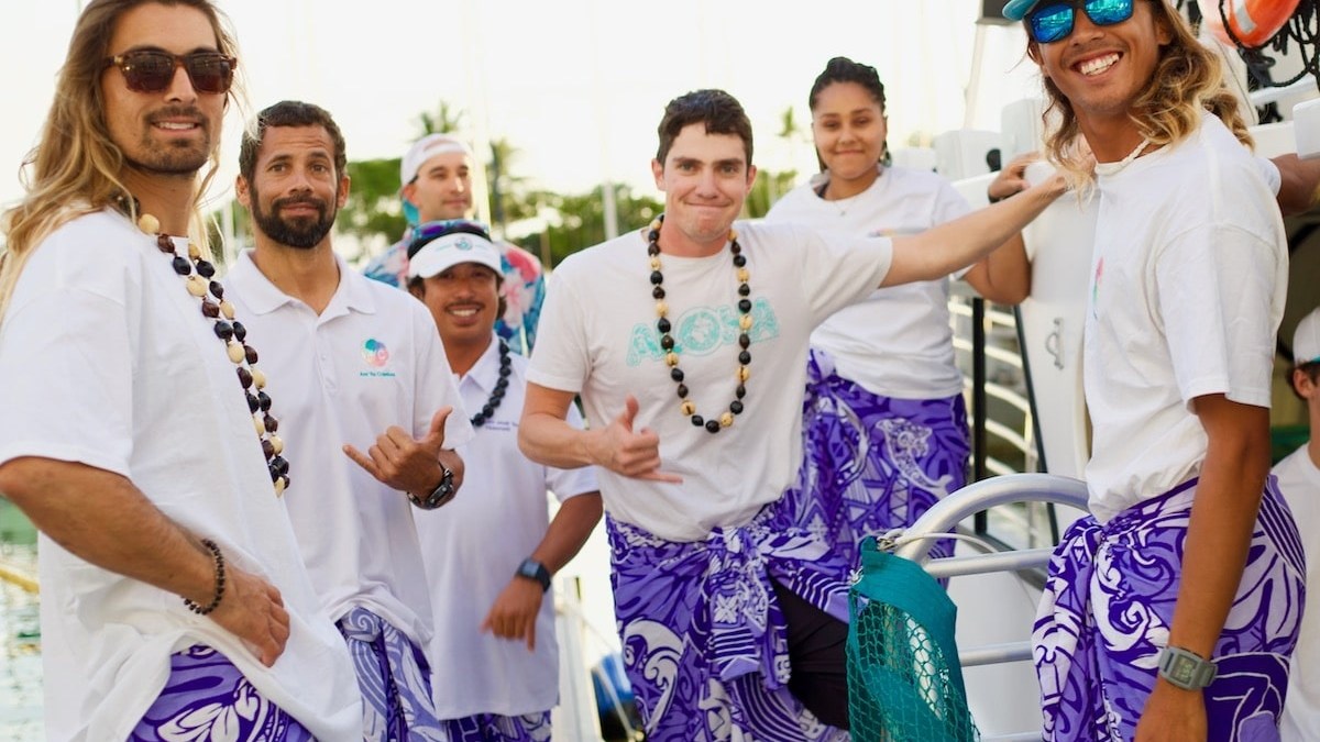 a group of people posing for the camera