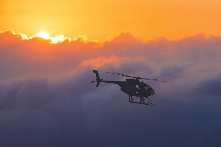 a plane flying in the sky