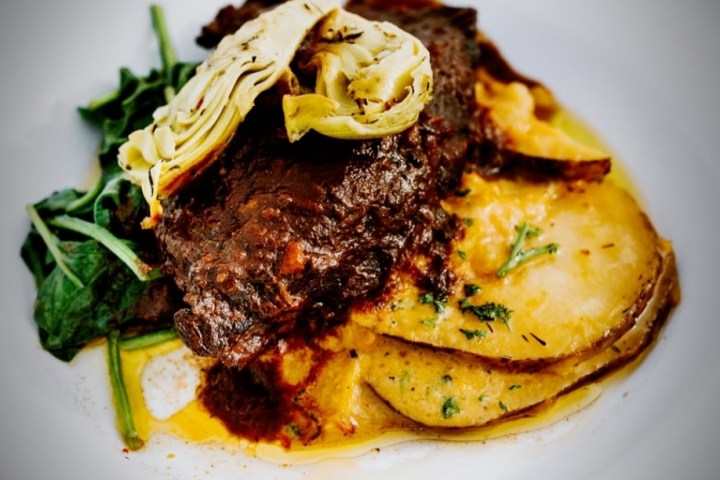 a piece of food on a plate