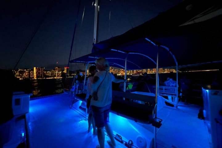 a person standing on a stage