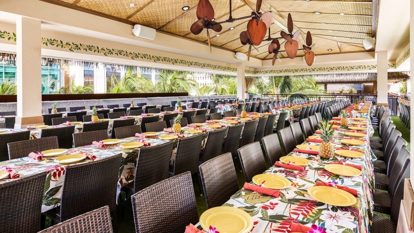 a group of people sitting at a table