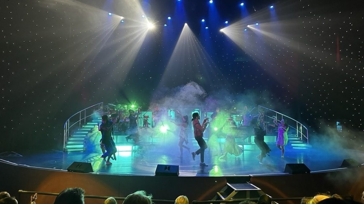 a group of people on a stage