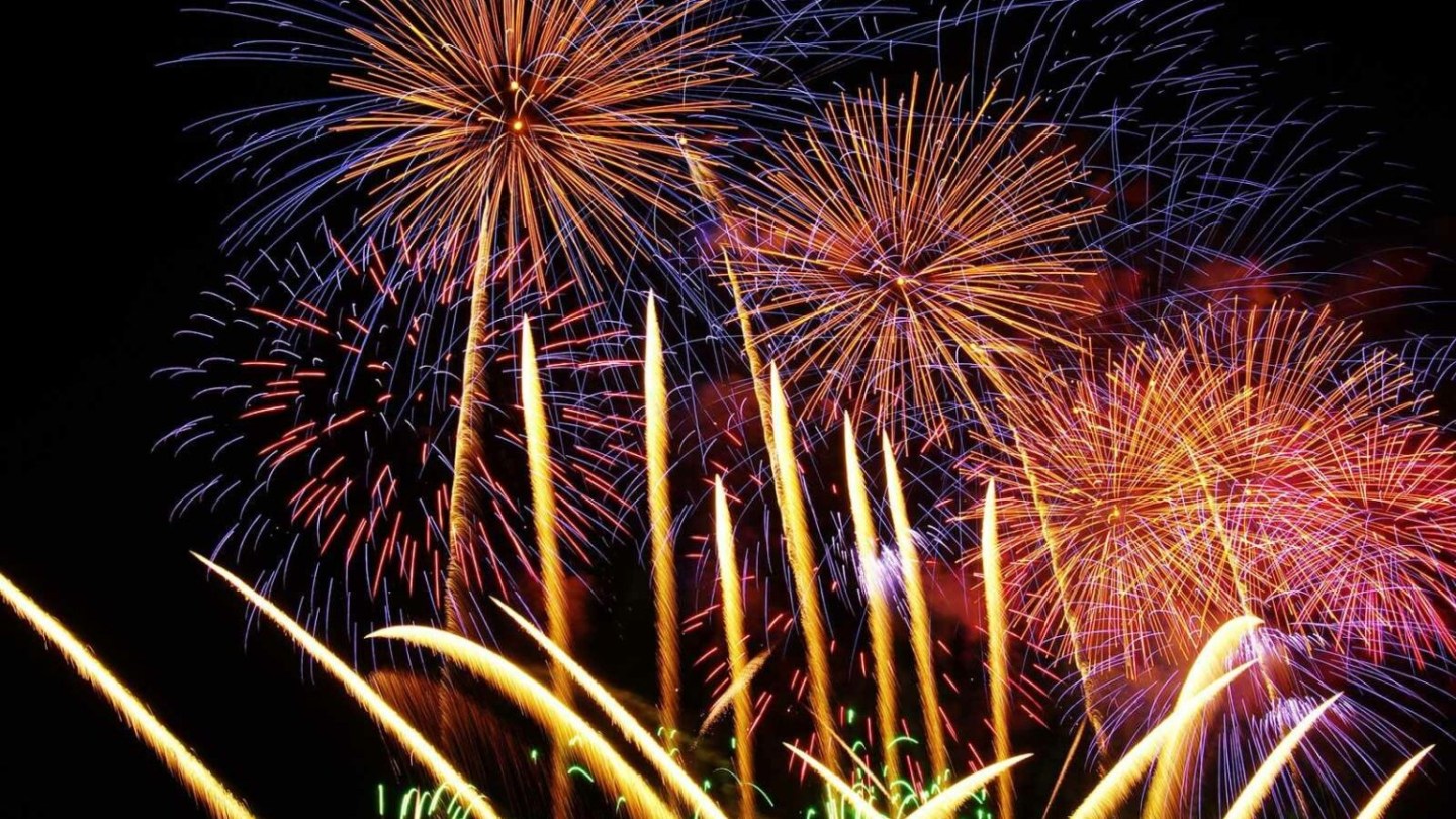 fireworks in the sky