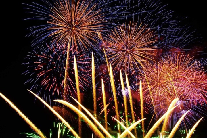 fireworks in the sky
