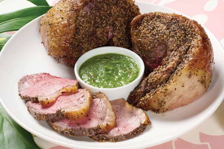 a plate of food on a table