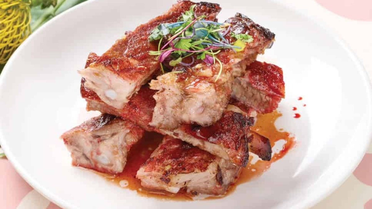 a plate of food on a table