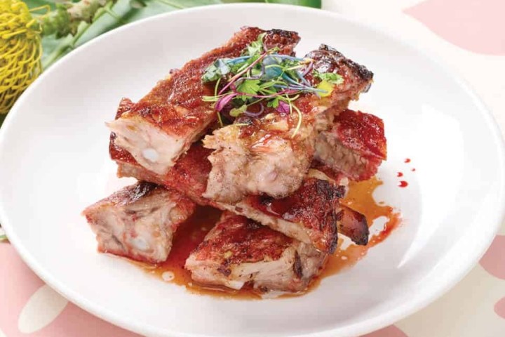 a plate of food on a table