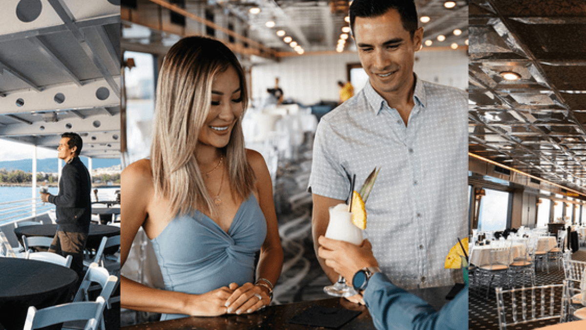 Kyle Smigielski et al. sitting at a table